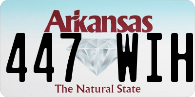 AR license plate 447WIH