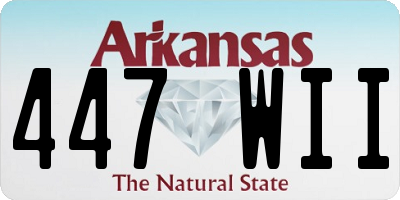 AR license plate 447WII
