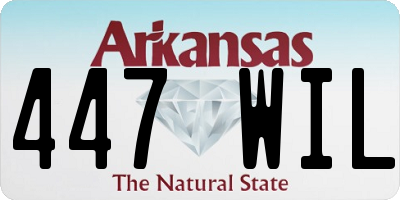 AR license plate 447WIL
