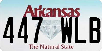 AR license plate 447WLB