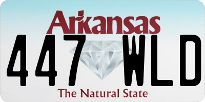 AR license plate 447WLD