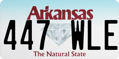 AR license plate 447WLE