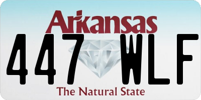 AR license plate 447WLF