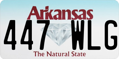 AR license plate 447WLG