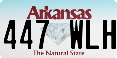 AR license plate 447WLH