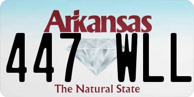 AR license plate 447WLL