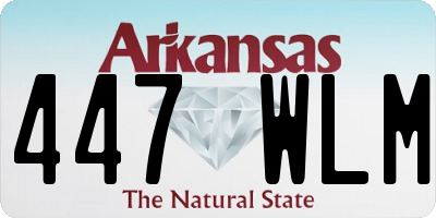 AR license plate 447WLM
