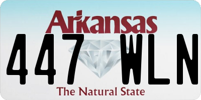 AR license plate 447WLN