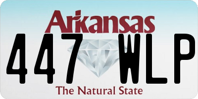 AR license plate 447WLP