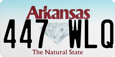 AR license plate 447WLQ