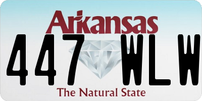 AR license plate 447WLW