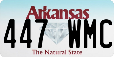 AR license plate 447WMC