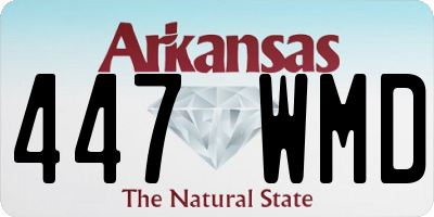 AR license plate 447WMD