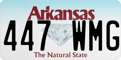 AR license plate 447WMG