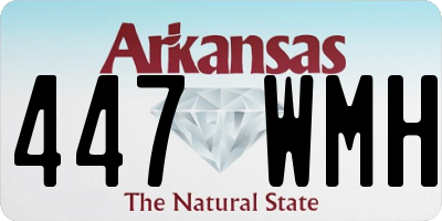 AR license plate 447WMH