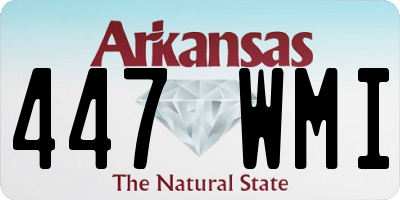 AR license plate 447WMI