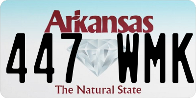 AR license plate 447WMK
