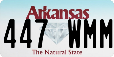 AR license plate 447WMM