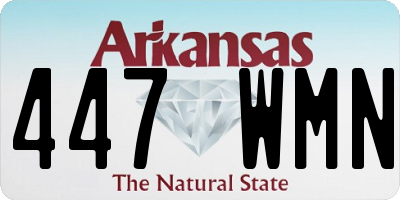 AR license plate 447WMN