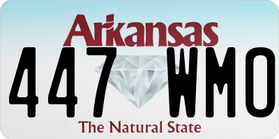 AR license plate 447WMO
