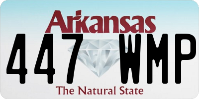 AR license plate 447WMP