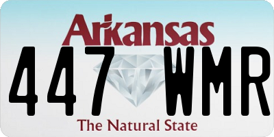 AR license plate 447WMR