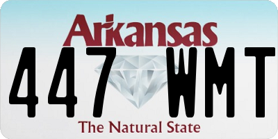 AR license plate 447WMT