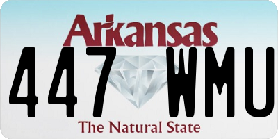 AR license plate 447WMU