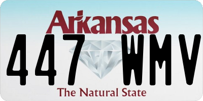 AR license plate 447WMV