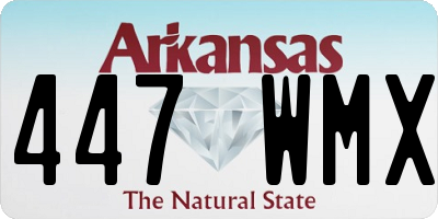 AR license plate 447WMX