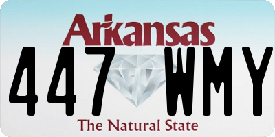 AR license plate 447WMY