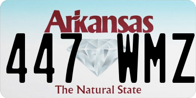 AR license plate 447WMZ