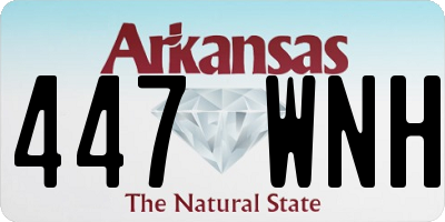 AR license plate 447WNH