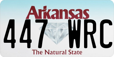 AR license plate 447WRC