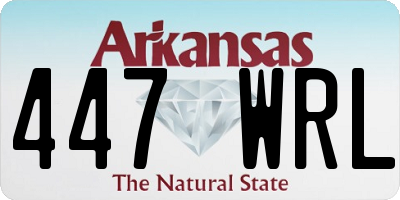 AR license plate 447WRL