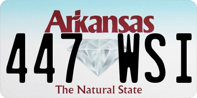 AR license plate 447WSI