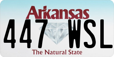 AR license plate 447WSL