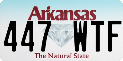 AR license plate 447WTF