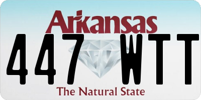AR license plate 447WTT