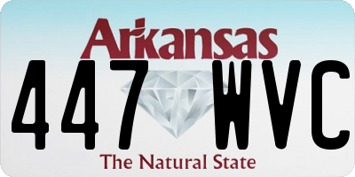 AR license plate 447WVC