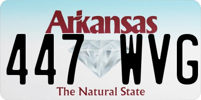 AR license plate 447WVG