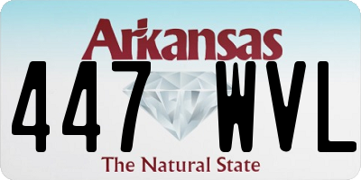 AR license plate 447WVL