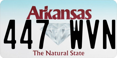 AR license plate 447WVN