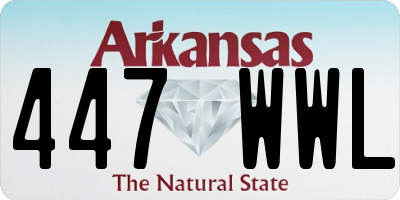 AR license plate 447WWL