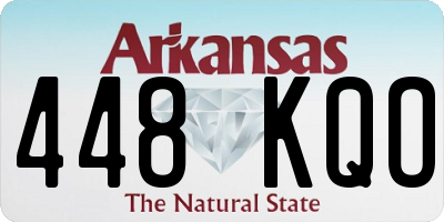 AR license plate 448KQO