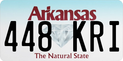 AR license plate 448KRI