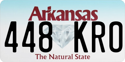 AR license plate 448KRO
