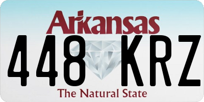 AR license plate 448KRZ