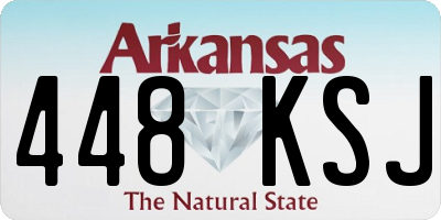 AR license plate 448KSJ