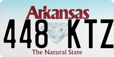 AR license plate 448KTZ